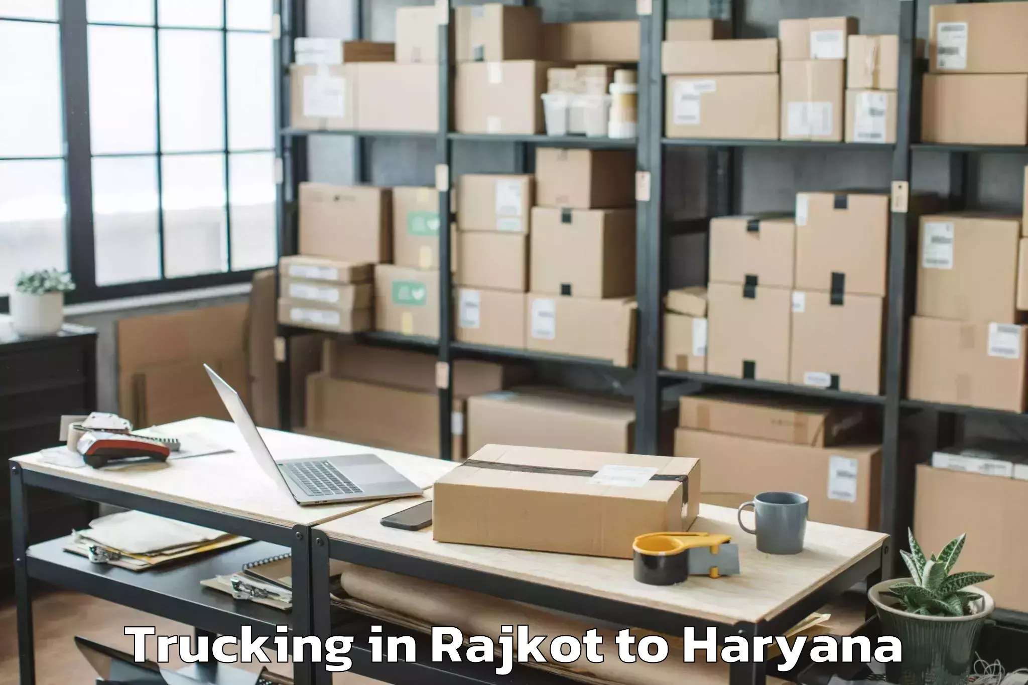 Rajkot to Abhilashi University Gurgaon Trucking Booking